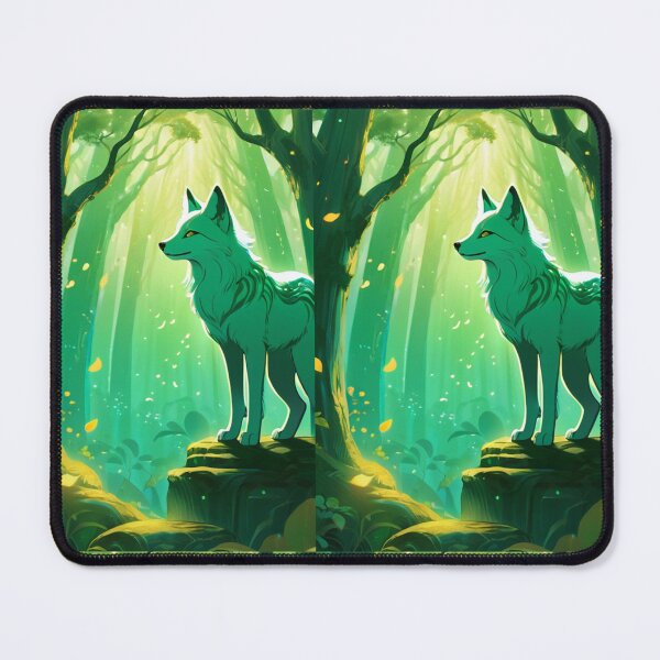 Item preview, Art - Stylized Fox, Dreamlike Atmosphere in the Forest designed and sold by AnimeShin.