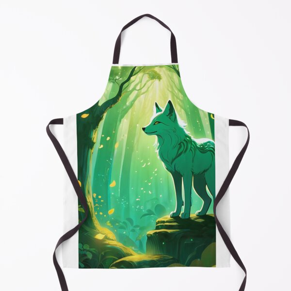 Aperçu de l'œuvre Illustration - Renard stylisé, atmosphère onirique en forêt créée et vendue par AnimeShin.