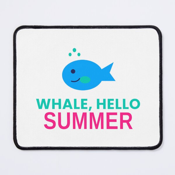 Item preview, Whale Hello Summer Funny Summer Beach Pun Tee designed and sold by 7Four1 Designs.