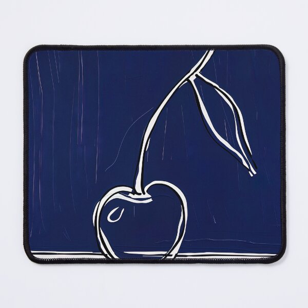 Item preview, Cherry fruit - Blue Abstract Art designed and sold by shadow-bloom.