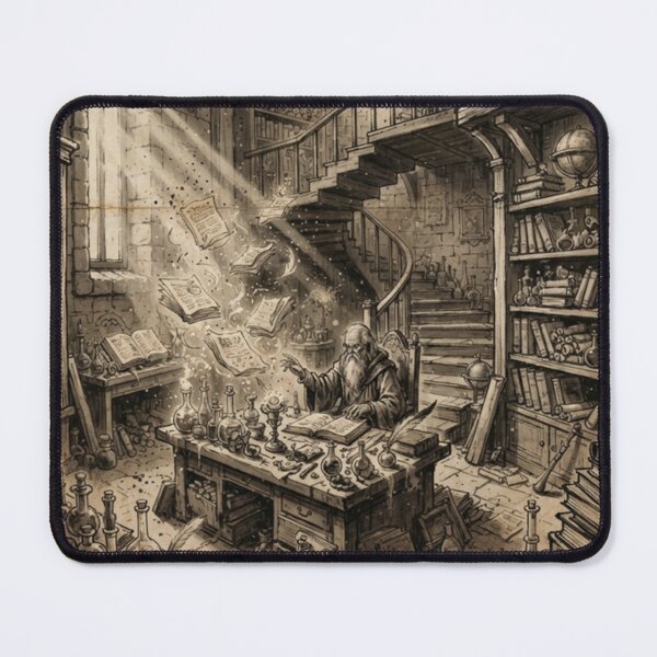 Item preview, Wizard's Secret Study Sumi-e Ink Wash designed and sold by DuckOddity.