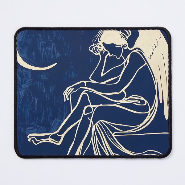 Item preview, Cherubim - Blue Abstract Art designed and sold by shadow-bloom.