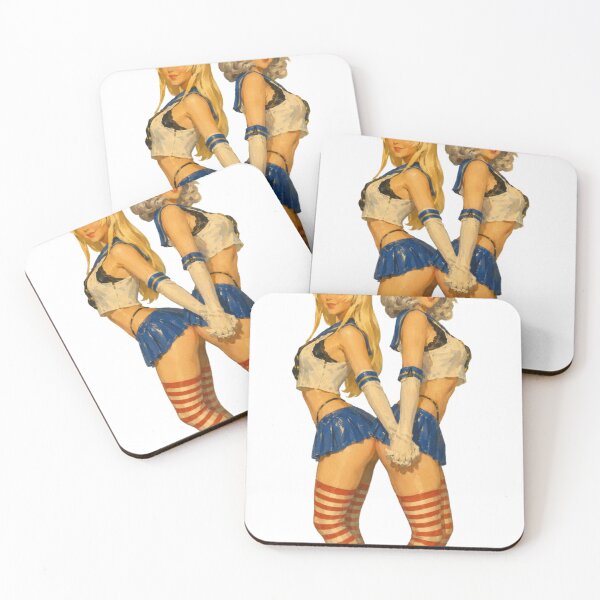 Item preview, Retro Anime Bunny Twins – Vintage Pin-Up Style Original Art designed and sold by Cosplayvintage.