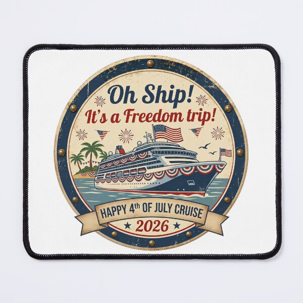 Item preview, Oh Ship It's a Freedom Trip - Tropical 4th of July Cruise 2026 designed and sold by HungarianSailor.
