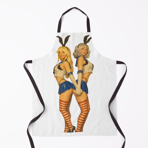 Item preview, Retro Anime Bunny Twins – Vintage Pin-Up Style Original Art designed and sold by Cosplayvintage.