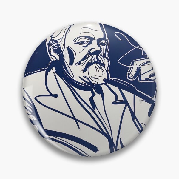 Item preview, Chester A. Arthur - Blue Abstract Art designed and sold by shadow-bloom.