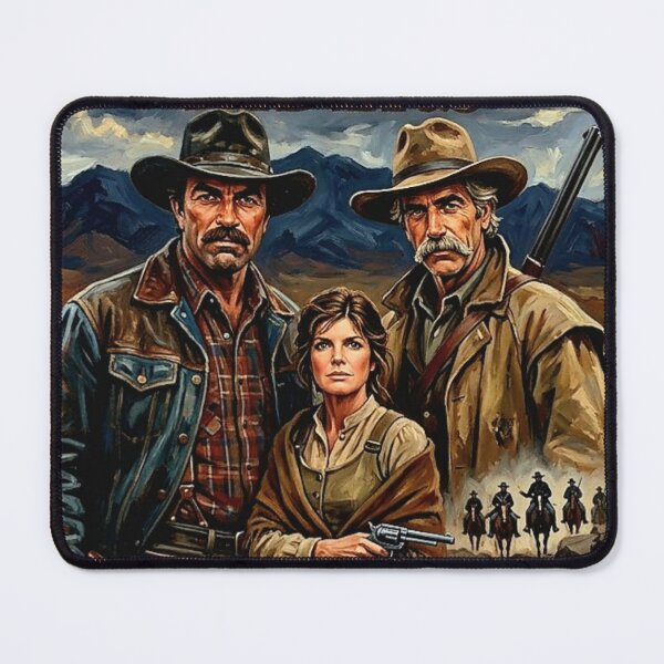 Item preview, The Shadow Riders Retro Western Action Drama Tribute Art Movie Poster designed and sold by Art's Diner.
