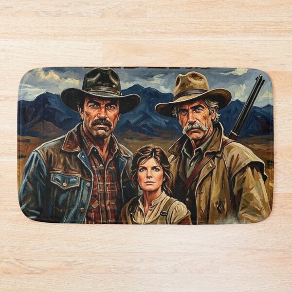 Item preview, The Shadow Riders Retro Western Action Drama Tribute Art Movie Poster designed and sold by Art's Diner.