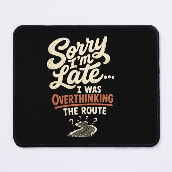 Item preview, Sorry for Overthinking Route Retro ADHD Humor t-shirt  designed and sold by Mosidrip.