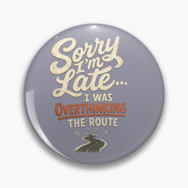 Item preview, Sorry for Overthinking Route Retro ADHD Humor t-shirt  designed and sold by Mosidrip.