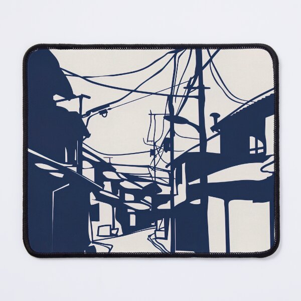 Item preview, Chiba, Japan - Blue Abstract Art designed and sold by shadow-bloom.