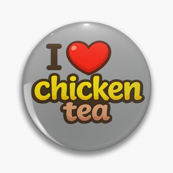 Item preview, I ❤️ Chicken Tea – Funny Quote Design designed and sold by FilBlue.