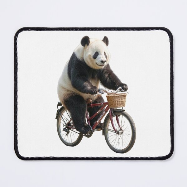 Item preview, Giant Panda Riding a Bicycle - Cute and Funny Animal Art designed and sold by shop0102.