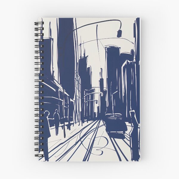 Item preview, Chicago, USA - Blue Abstract Art designed and sold by shadow-bloom.