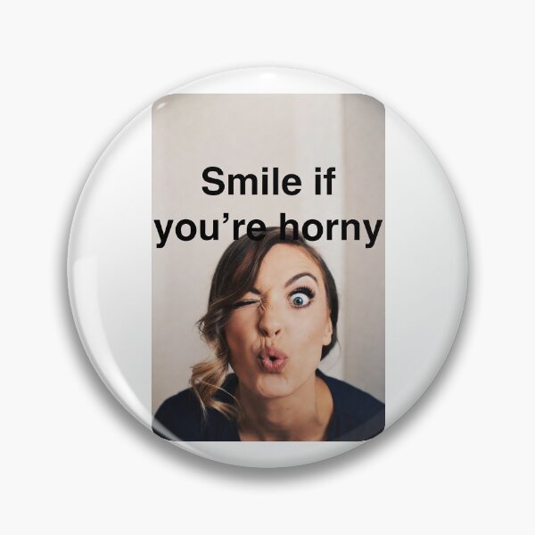 Item preview, Smile If You're Horny | Cheeky Funny Shirt designed and sold by FatCatStudios.