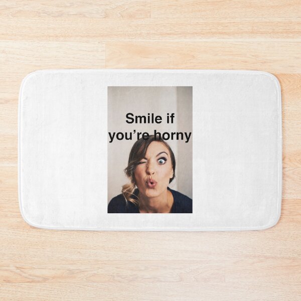 Item preview, Smile If You're Horny | Cheeky Funny Shirt designed and sold by FatCatStudios.