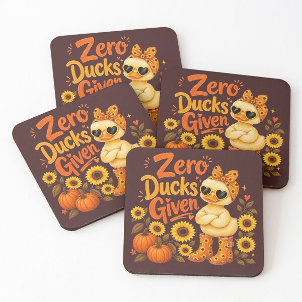 Item preview, Zero Ducks Given - Sassy Autumn Duck designed and sold by anabellstar design co.