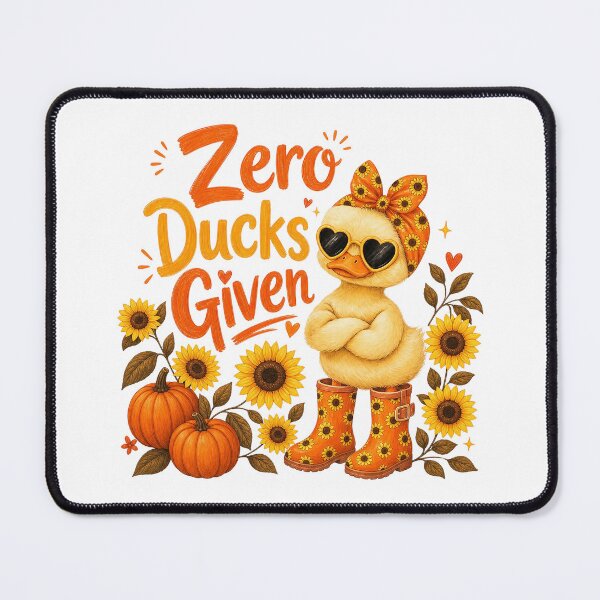 Item preview, Zero Ducks Given - Sassy Autumn Duck designed and sold by anabellstar design co.