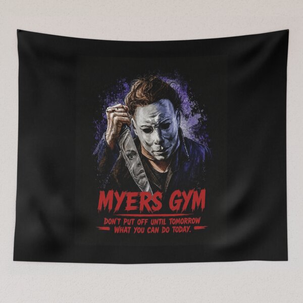 Item preview, Myers Gym Funny Horror Fitness Motivational Halloween T-Shirt designed and sold by Digistore1221.