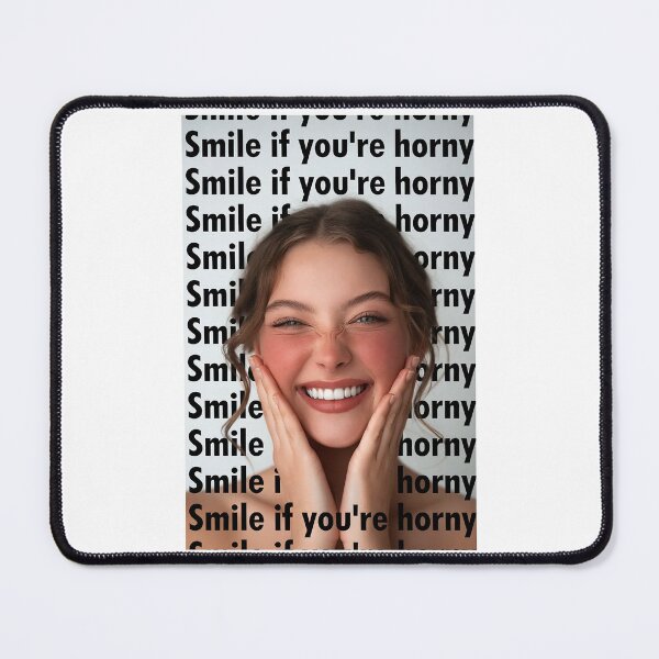 Item preview, Smile If You're Horny | Cheeky Funny Shirt designed and sold by FatCatStudios.