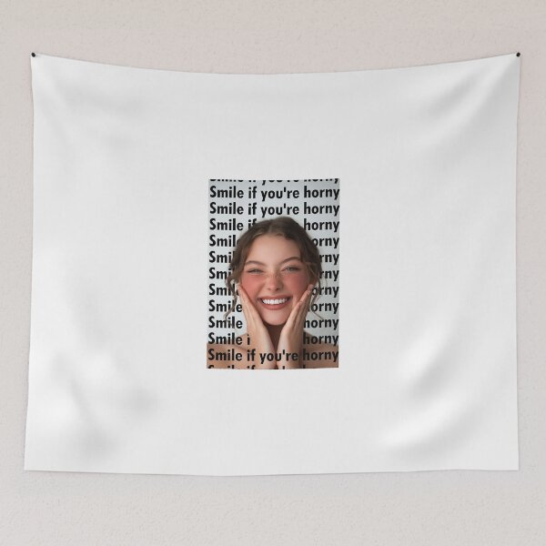 Item preview, Smile If You're Horny | Cheeky Funny Shirt designed and sold by FatCatStudios.