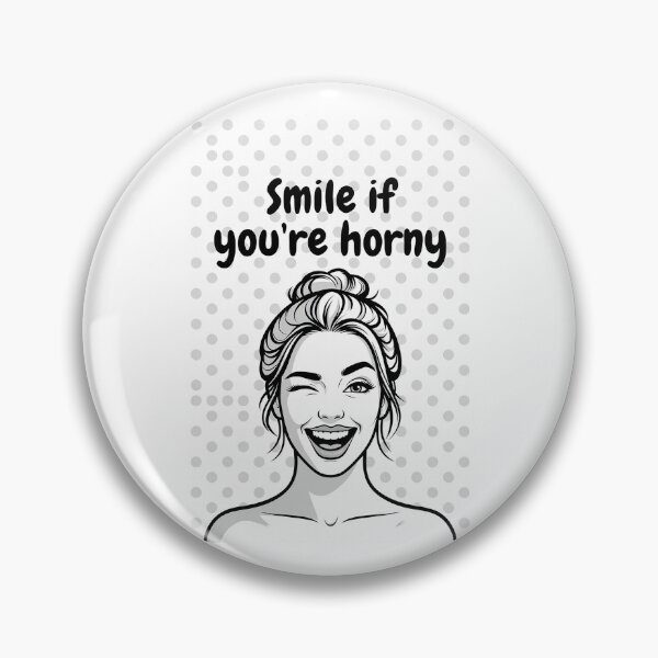 Item preview, Smile If You're Horny | Cheeky Funny Shirt designed and sold by FatCatStudios.