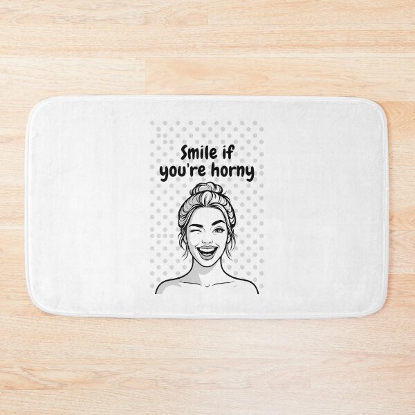 Item preview, Smile If You're Horny | Cheeky Funny Shirt designed and sold by FatCatStudios.