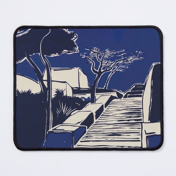 Item preview, Chichén Itzá - Blue Abstract Art designed and sold by shadow-bloom.