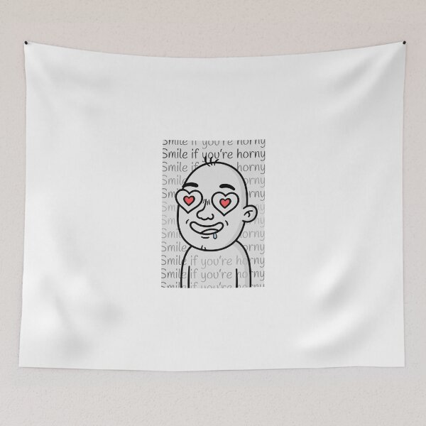 Item preview, Smile If You're Horny | Cheeky Funny Shirt designed and sold by FatCatStudios.