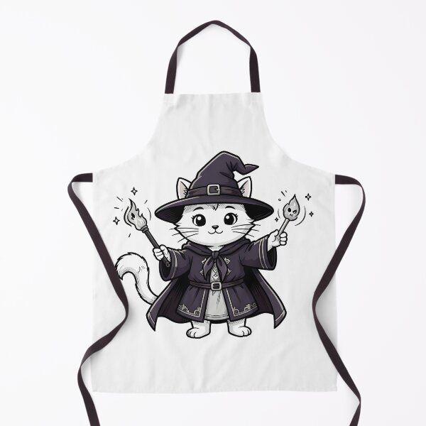 Item preview, Cute Wizard Cat with Magic Wand Kawaii Witch designed and sold by KCasual.