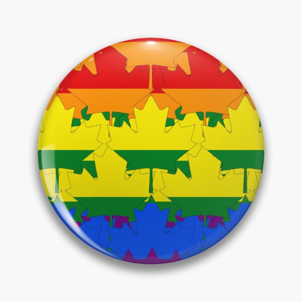 Item preview, Rainbow Maple Leaf Pride Flag designed and sold by JammerSammer.