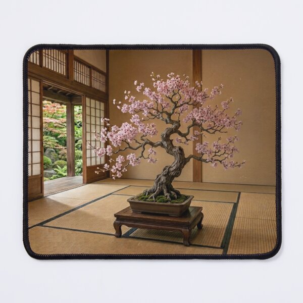 Item preview, Bonsai 盆栽 - Miniature Cherry Blossom Tree in Pot designed and sold by Purrfecta.