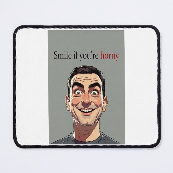 Item preview, Smile If You're Horny | Cheeky Funny Shirt designed and sold by FatCatStudios.