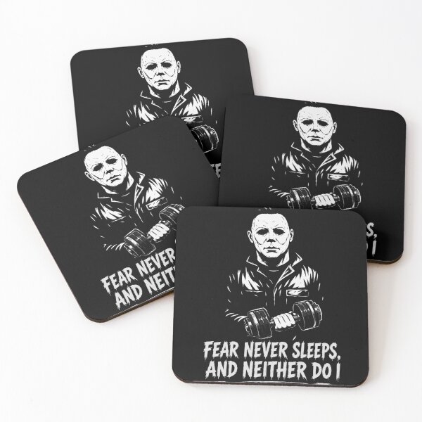 Item preview, Fear Never Sleeps Michael Myers Gym Motivational Horror T-Shirt designed and sold by Digistore1221.