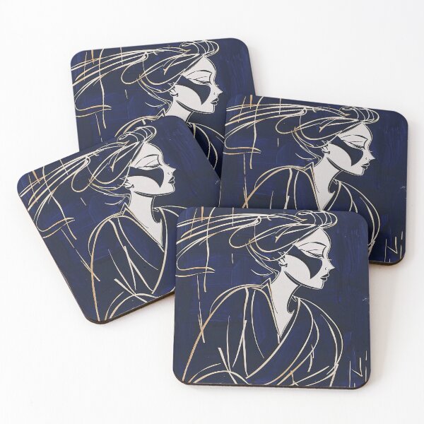 Item preview, Chien-Shiung Wu - Blue Abstract Art designed and sold by shadow-bloom.