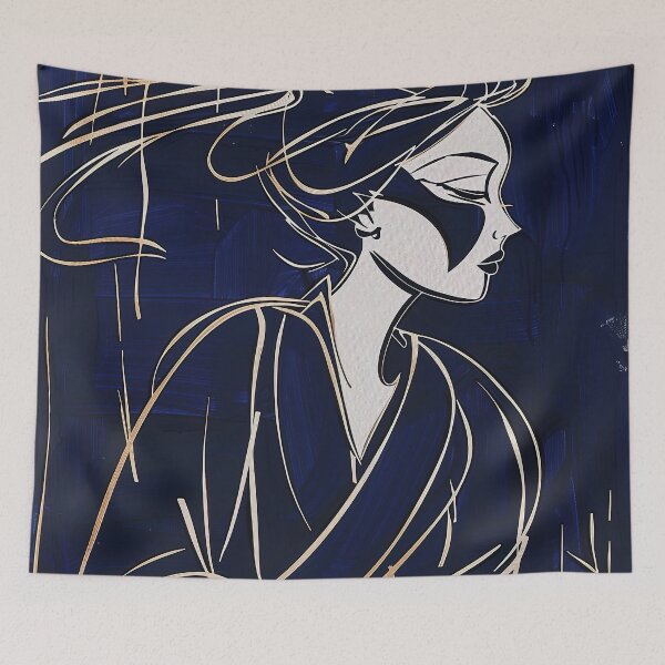 Item preview, Chien-Shiung Wu - Blue Abstract Art designed and sold by shadow-bloom.