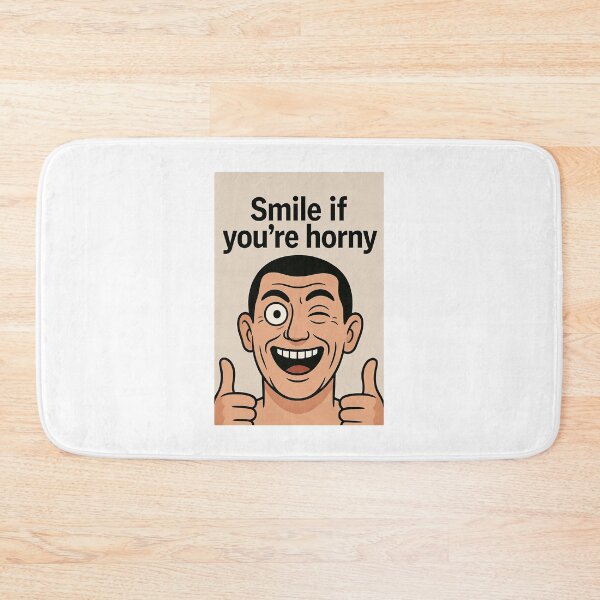 Item preview, Smile If You're Horny | Cheeky Funny Shirt designed and sold by FatCatStudios.