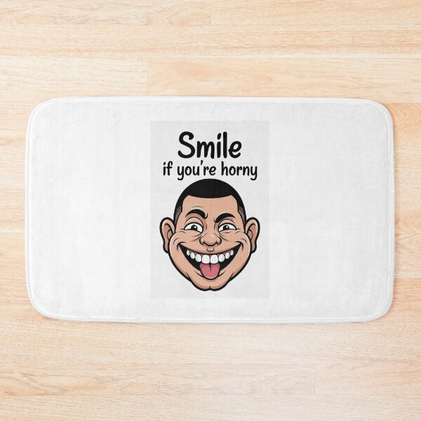 Item preview, Smile If You're Horny | Cheeky Funny Shirt designed and sold by FatCatStudios.