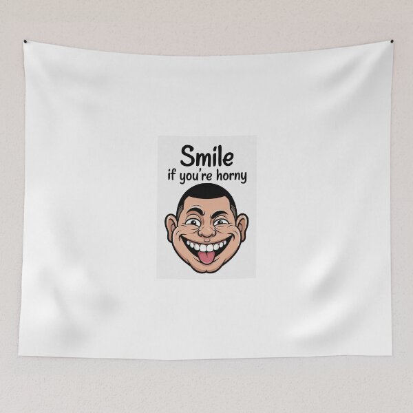 Item preview, Smile If You're Horny | Cheeky Funny Shirt designed and sold by FatCatStudios.