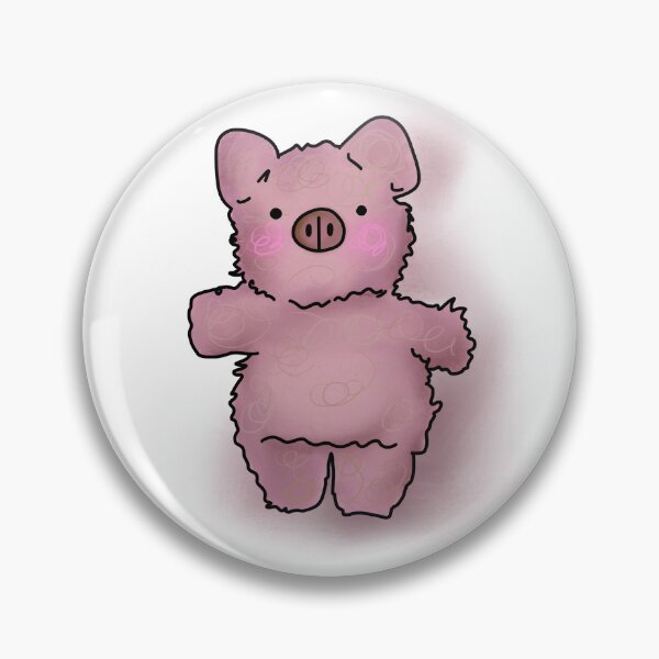 Item preview, Fluffy pig designed and sold by IslaParkArt.