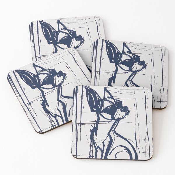 Item preview, Chihuahua - Blue Abstract Art designed and sold by shadow-bloom.