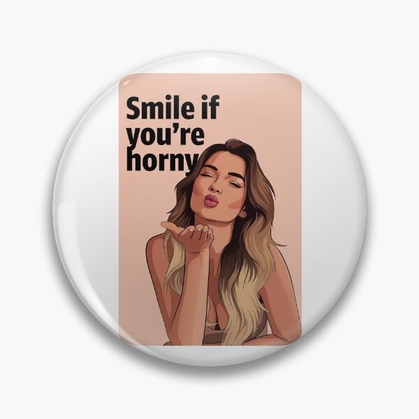 Item preview, Smile If You're Horny | Cheeky Funny Shirt designed and sold by FatCatStudios.