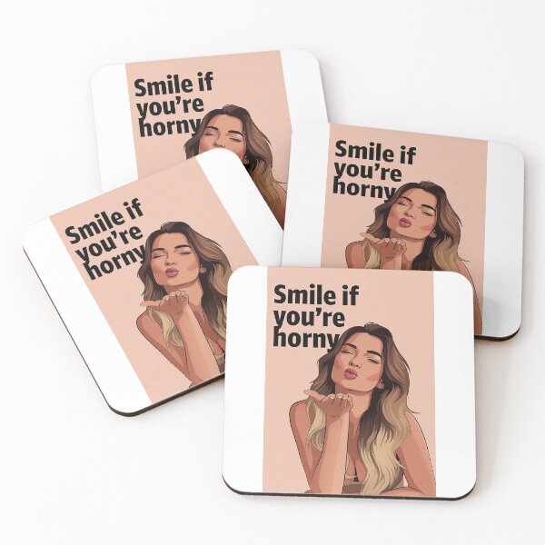 Item preview, Smile If You're Horny | Cheeky Funny Shirt designed and sold by FatCatStudios.