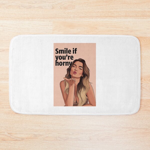 Item preview, Smile If You're Horny | Cheeky Funny Shirt designed and sold by FatCatStudios.