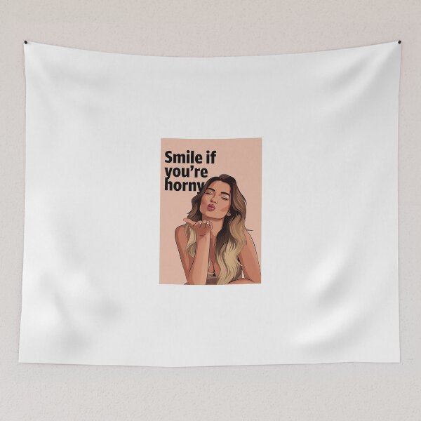 Item preview, Smile If You're Horny | Cheeky Funny Shirt designed and sold by FatCatStudios.
