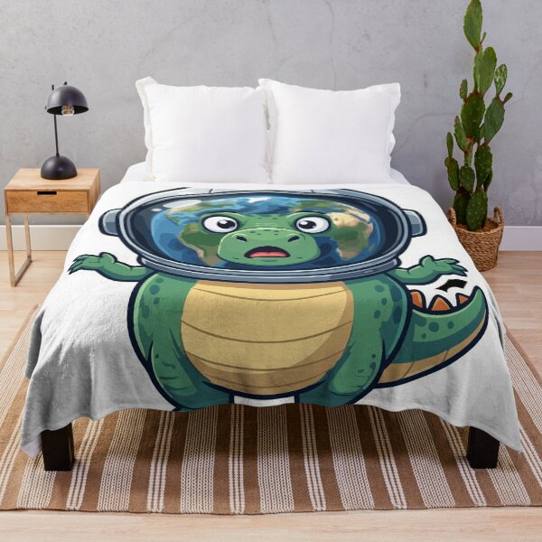 Item preview, Cute Space Dinosaur Astronaut with Planet Earth Helmet - Dino Art designed and sold by liudiam.