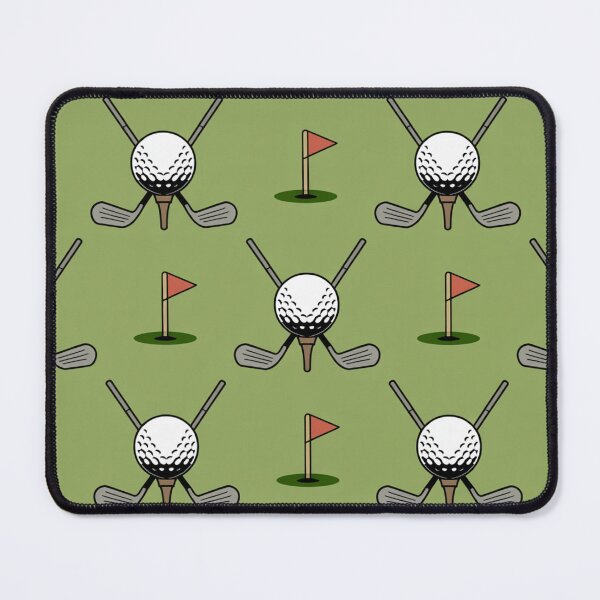 Item preview, Golf Pattern with Crossed Clubs and Flag – Fun Seamless Golf Print for Golfers designed and sold by Midnight Veil Designs.