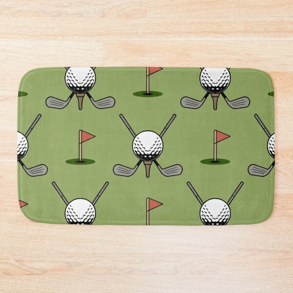 Item preview, Golf Pattern with Crossed Clubs and Flag – Fun Seamless Golf Print for Golfers designed and sold by Midnight Veil Designs.