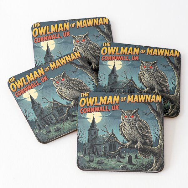 Item preview, The Owlman of Mawnan Cornwall Cryptid | Horror Comic Design designed and sold by redsharkuk.
