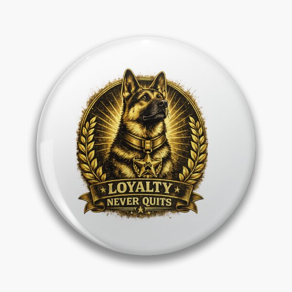 Item preview, German Shepherd Medal of Honor - Loyalty Never Quits designed and sold by BYMK.